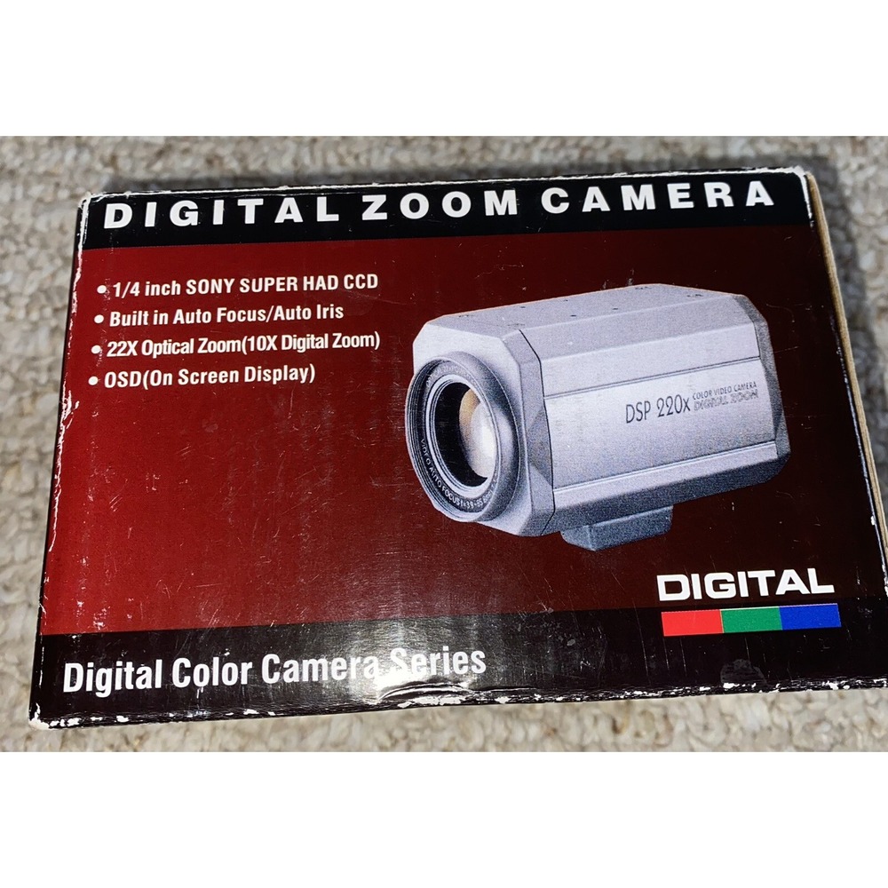 DIGITAL ZOOM CAMERA 220X Zoom 1/4 In SONY SUPER HAD CCD MSRP 675.00